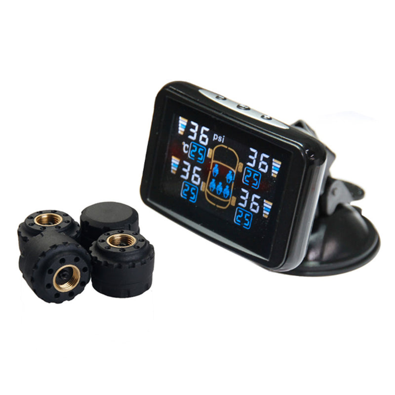 TPMS Tyre Pressure Monitoring System External Sensor LCD 4WD Wireless PSI 4x4