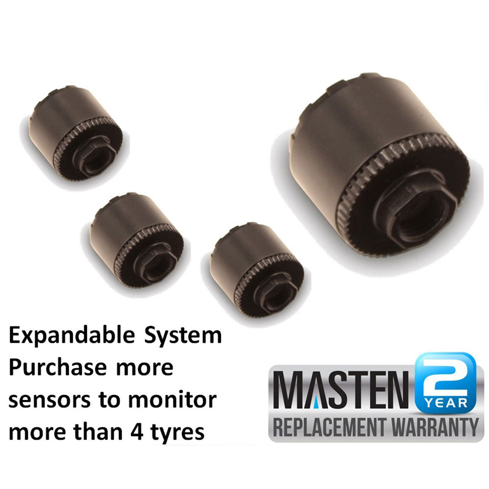 TPMS Tyre Pressure Monitoring System External Sensor LCD 4WD Wireless PSI 4x4