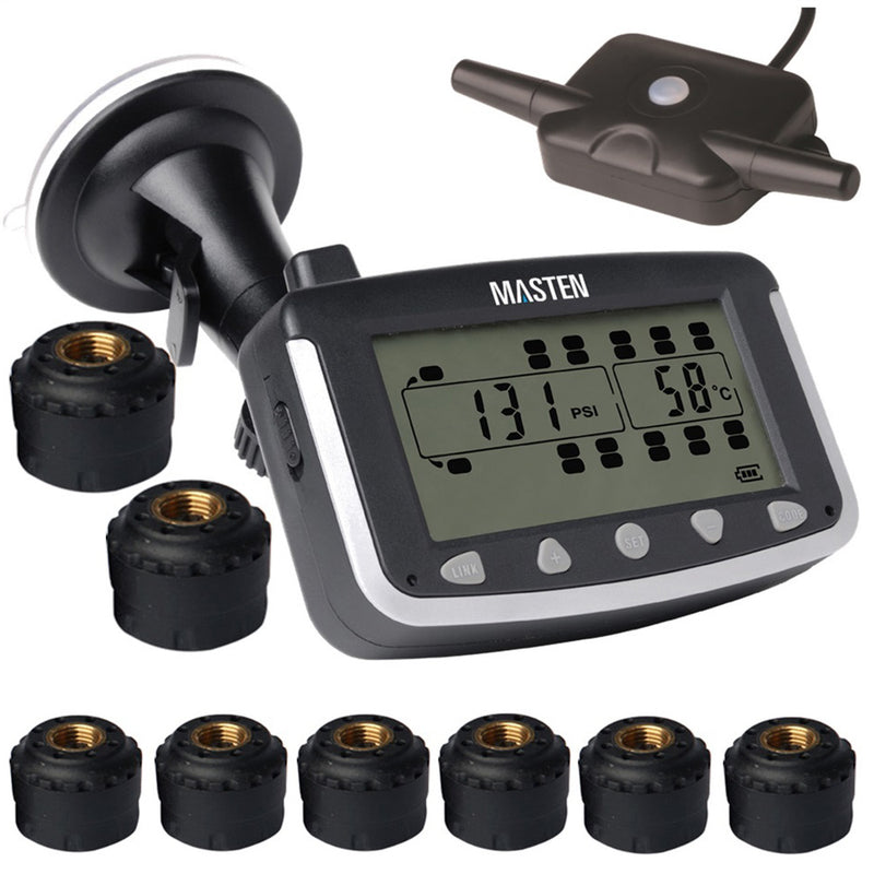 8 TPMS Tyre Pressure Monitoring System Caravan Truck RV Sensor LCD Wireless 4x4
