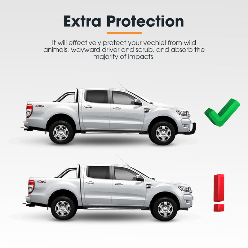 Nudge Bar 3 inch Stainless Steel Grille Guard For Mitsubishi Triton MQ 2015-2020 OEM