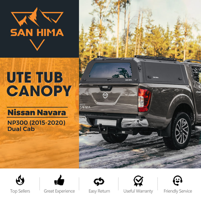 San Hima UTE Steel Canopy For Nissan Navara NP300 2015€“2020 Dual Cab