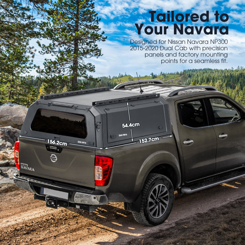 San Hima UTE Steel Canopy For Nissan Navara NP300 2015€“2020 Dual Cab