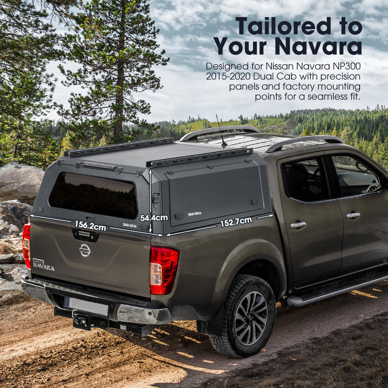 San Hima UTE Steel Canopy For Nissan Navara NP300 2015–2020 Dual Cab