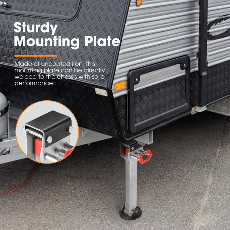 4x 740MM Drop Down Corner Legs 1500LBS Caravan Camper Trailer Stabilizer