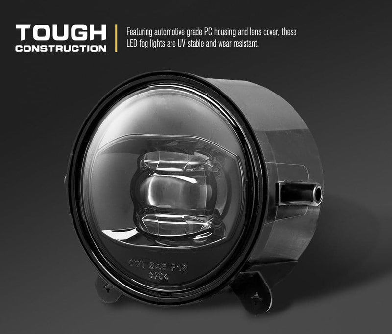 Pair Led Fog Lights 1,600 Lumens Fits ARB Deluxe Bullbar